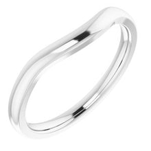 Charger l'image dans la galerie, Sterling Silver Matching Band for 11x9 mm Emerald Ring
