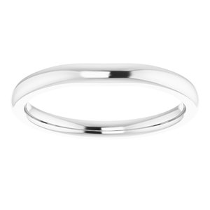 Sterling Silver Matching Band for 5.2 mm Round Ring