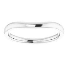 Charger l&#39;image dans la galerie, Sterling Silver Matching Band for 11 mm Cushion Ring
