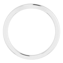 Charger l&#39;image dans la galerie, Sterling Silver Matching Band for 9 mm Cushion Ring
