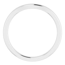 Charger l'image dans la galerie, Sterling Silver Matching Band for 8 mm Cushion Ring
