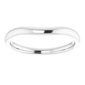Sterling Silver Matching Band for 9 mm Cushion Ring