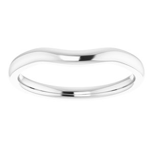 Sterling Silver Matching Band for 8x4 mm Marquise Ring