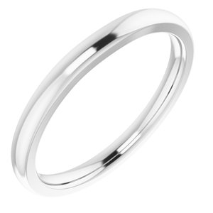 Sterling Silver Matching Band for 4 mm Square Ring