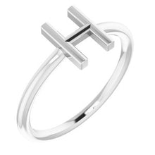 Charger l'image dans la galerie, Sterling Silver Initial H Ring
