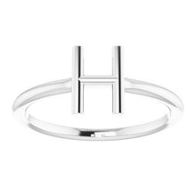 Charger l'image dans la galerie, Sterling Silver Initial H Ring
