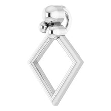 Load image into Gallery viewer, Sterling Silver 16.1x11.8 mm Geometric Pendant
