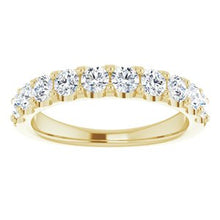Charger l&#39;image dans la galerie, Jonc anniversaire en diamant 14K jaune 1 CTW

