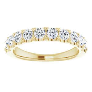 Jonc anniversaire en diamant 14K jaune 1 CTW