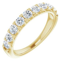 Charger l&#39;image dans la galerie, Jonc anniversaire en diamant 14K jaune 1 CTW
