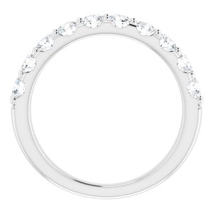 14K White 1 CTW Diamond Anniversary Band