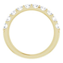 Charger l&#39;image dans la galerie, Jonc anniversaire en diamant 14K jaune 1 CTW
