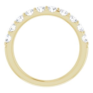 Jonc anniversaire en diamant 14K jaune 1 CTW
