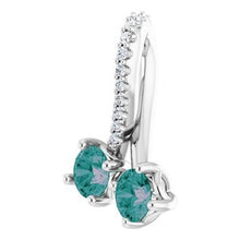 Load image into Gallery viewer, Platinum Alexandrite &amp; .05 CTW Diamond Pendant
