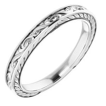 Charger l'image dans la galerie, Sterling Silver  7 mm Round Wedding Band
