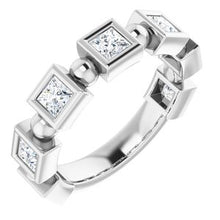 Charger l&#39;image dans la galerie, 14K Blanc 1 1/8 CTW Diamond Anniversary Band
