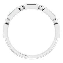 Charger l&#39;image dans la galerie, Jonc anniversaire platine 5/8 CTW Diamond
