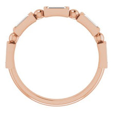 Charger l&#39;image dans la galerie, 14K Rose 5/8 CTW Diamond Anniversary Band
