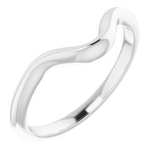 Charger l'image dans la galerie, Sterling Silver Band for 7.4 mm Round Ring
