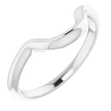Load image into Gallery viewer, Sterling Silver Band for 9x7 mm Emerald Ring
