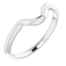 Load image into Gallery viewer, Sterling Silver Band for 7x5 mm Emerald Ring
