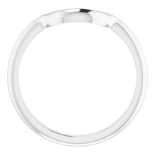 Load image into Gallery viewer, Sterling Silver Band for 8x6 mm Emerald Ring
