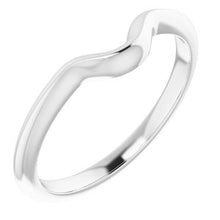 Charger l'image dans la galerie, Sterling Silver Band for 5 mm Cushion Ring
