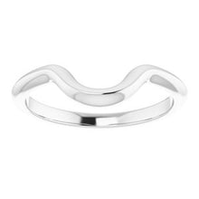 Load image into Gallery viewer, Sterling Silver Band for 8x6 mm Emerald Ring
