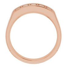 Charger l&#39;image dans la galerie, Bague pour homme en or rose 14K avec diamant de 3/4 CTW
