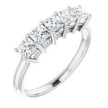 Load image into Gallery viewer, Platinum 3.25x3.25 mm Square 1 CTW Diamond Anniversary Band
