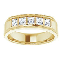 Load image into Gallery viewer, 14K Yellow 3/4 CTW Diamond Men's Ring
