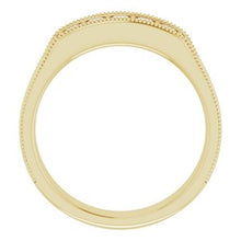 Charger l&#39;image dans la galerie, Bague pour homme en or jaune 14K avec diamant 1/2 CTW
