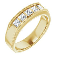 Load image into Gallery viewer, 14K Yellow 3/4 CTW Diamond Men's Ring

