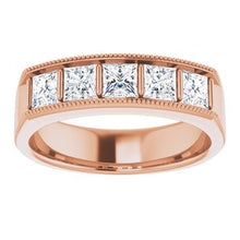 Charger l&#39;image dans la galerie, Bague pour homme en diamant 14K rose 1 3/8 CTW pour homme
