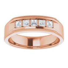 Load image into Gallery viewer, 14K Rose 1/2 CTW Diamond Men&#39;s Ring
