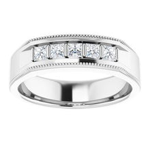 Charger l&#39;image dans la galerie, Bague pour homme avec diamant blanc 1/2 CTW 14K
