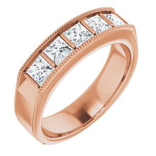 Charger l&#39;image dans la galerie, Bague pour homme en diamant 14K rose 1 3/8 CTW pour homme
