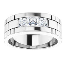 Load image into Gallery viewer, 14K White 9/10 CTW Diamond Men&#39;s Ring
