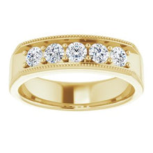Load image into Gallery viewer, 14K Yellow 3/4 CTW Diamond Men's Ring
