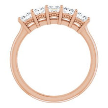 Charger l&#39;image dans la galerie, 14K Rose 3.25x3.25 mm Carré 1 CTW Diamond Anniversary Band
