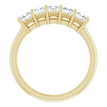 Load image into Gallery viewer, 14K Yellow 3.25x3.25 mm Square 1 CTW Diamond Anniversary Band
