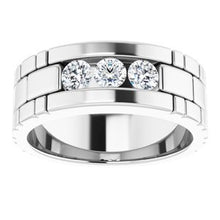 Load image into Gallery viewer, Platinum 5/8 CTW Diamond Mens Ring
