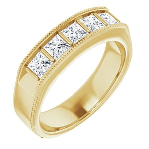 14K Yellow 1 1/4 CTW Diamond Men's Ring