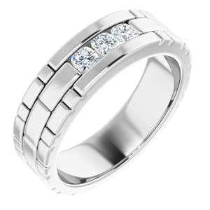 Bague pour homme avec diamant blanc 1/2 CTW 14K