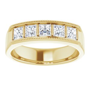 14K Yellow 1 1/4 CTW Diamond Men's Ring