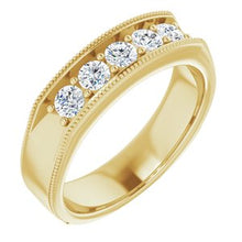 Load image into Gallery viewer, 14K Yellow 3/4 CTW Diamond Men's Ring
