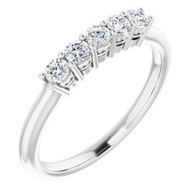 Load image into Gallery viewer, Five-Stone Anniversary Band  
