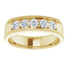Load image into Gallery viewer, 14K Yellow 3/4 CTW Diamond Men's Ring
