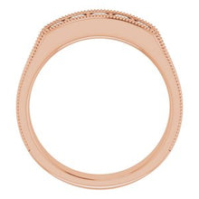 Charger l&#39;image dans la galerie, Bague pour homme en diamant 14K rose 5/8 CTW pour homme
