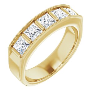 14K Yellow 1 9/10 CTW Diamond Men's Ring